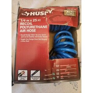 Husky 1/4 in. x 25 ft. Polyurethane Recoil Hose